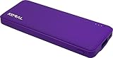 Koral Luma 3000 Portable Charger - Compact 3000mAh Power Bank (External Battery) for iPhone 6, 7, 8, X, iPad, Kindle, Samsung Galaxy & All Android (Purple)