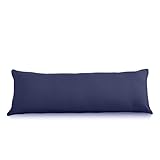 EVOLIVE Ultra Soft Microfiber Body Pillow Cover/Pillowcases 21"x54" with Hidden Zipper Closure (Navy, Body Pillow Cover 21"x54")