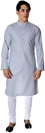 Black Mirror Men's Linen Kurta