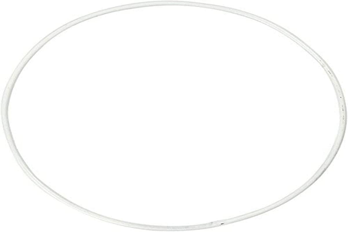 Creativ 100263 Metal Wire Ring, D: 10 cm, Circle, 10 pcs, white