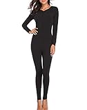 Lusofie Womens Cotton Thermals Adult Onesie Henley Thermal Underwear Union Suit