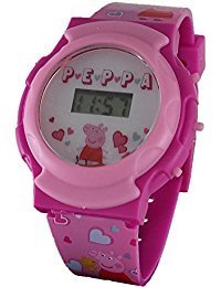 Peppa Pig Girl's Digital Pink Watch with Light Up Feature (PPG4041)