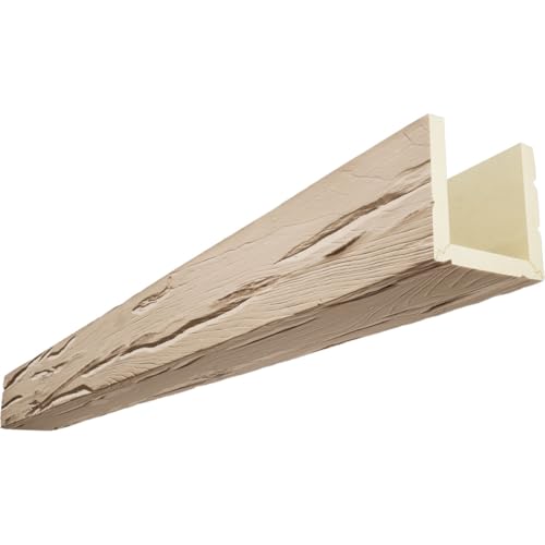 Ekena Millwork BMRW3C0100X080X240UN 3-Sided (U Riverwood Endurathane Faux Wood…
