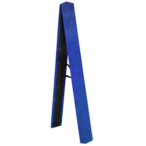 EZ GLAM 9.5 ft Folding Balance Beam Skill Performance Home Training Gymnastics Equipment (Blue, 9.5)