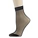 INCHER Women's Durable 10 Pairs Mid-Calf Short Stockings Casual Cushion Thanksgiving Socks Christmas Socks Black