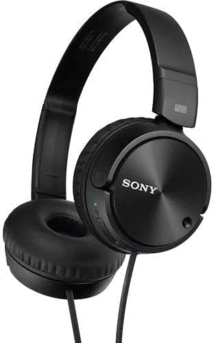 Sony ZX110NC Noise Cancelling Over-Ear Headphones - 80Hr Battery, 95% Noise Reduction, Lightweight & Portable - Intl Version