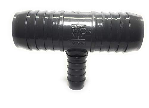 Spears 1401 Series PVC Tube Fitting, Tee, Schedule 40, Gray, 1-1/2" x 3/4" Barbed - Thumbnail 3
