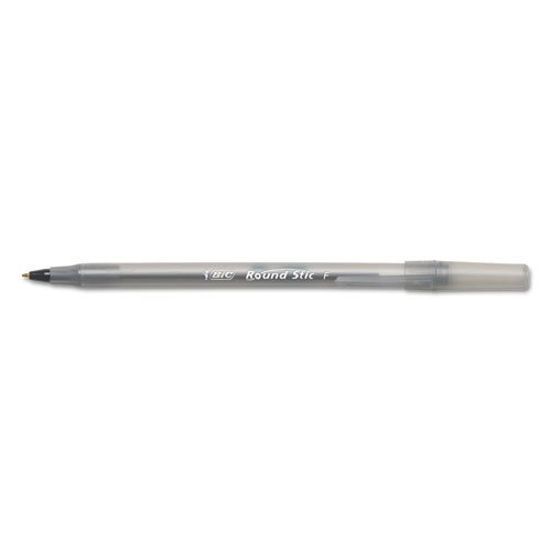 BIC Round Stic Xtra Precision Ball Pen, Fine Point (0.8mm), Black, 12-Count