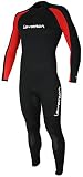 Lemorecn Mens Wetsuits Jumpsuit Neoprene 3/2mm Full Body Diving Suit (3031redXL)