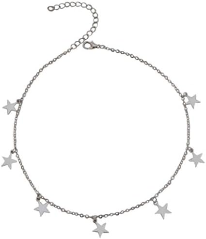 Gahrchian for Ladies Birthday Gift Necklaces Choker Five Star Tassel Necklaces Jewlery