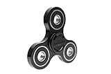 Yomaxer Fidget Hand Spinner Hybrid Si3N4 Ceramic Bearing Fidgety Toy Good for ADHD ADD EDC Autisms (Black)