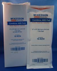 McKesson Medi-Pak Performance Plus Combine ABD Pads 8 X 10 Inch Rectangle Box of 24