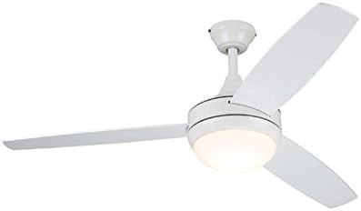Beach Creek 44 In White Integrated Led Indoor Downrod Or Close