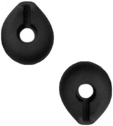 2 Standard Black Ear Buds Compatible With Blueant Q3 Q2 Q1 Rugged T1 Blue Ant Q-3 Q-2 Q-1 T-1 Headset Ear gels Tips Stabilizers Eargels Earbuds Eartips Earstabilizers Replacement