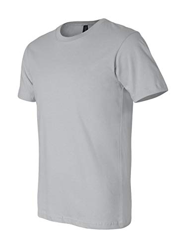 Bella+Canvas 3001 Unisex Jersey Short Sleeve Tee, Silver, X-Small