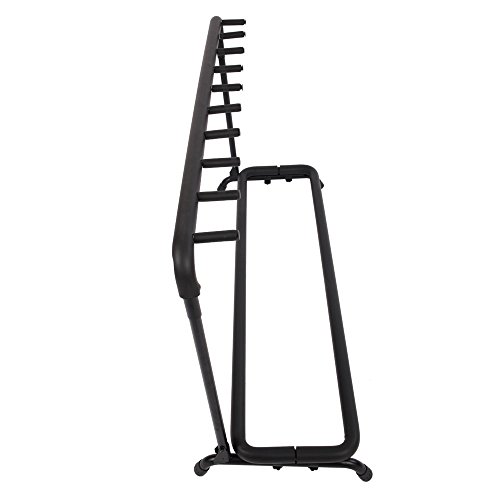 Kuyal Guitar Stand 9 Holder Guitar Display Rack Multi Guitar Storage Padded-Foam Rails- Black (9 Holder)