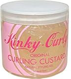 Kinky-Curly, Original Curling Custard, Natural Styling Gel, 16 oz (472 ml) - 2pc