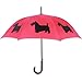 San Francisco Umbrella Co, Red/Black Scottie Umbrella