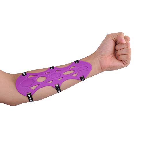 SZEO Archery Arm Guard Arm Protective Gears Rubber Armguard for Hunting Shooting Purple