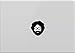 Jerry Garcia Grateful Dead Vinyl Decal Sticker Apple MacBook Pro Air iPad or Other Laptop (Black)