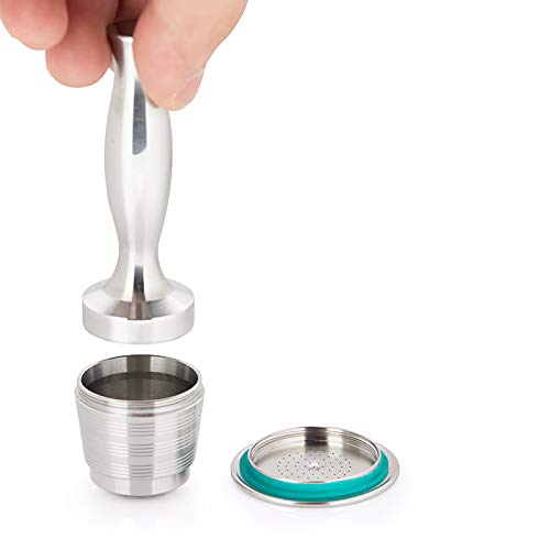 Huachaoxiang Profi Barista Tamper Set, Kaffeestampfer Aus Edelstahl Mit Einem Elegant Geformten Echtholzgriff Espresso… – Bild 5