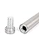 uxcell Wall Connector Glass Standoff Nails Hardware 12mm x 80mm 20 Pcs