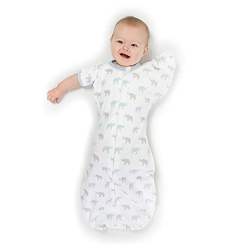 Amazing Baby Transitional Swaddle Sack with Arms Up HalfLength Sleeves