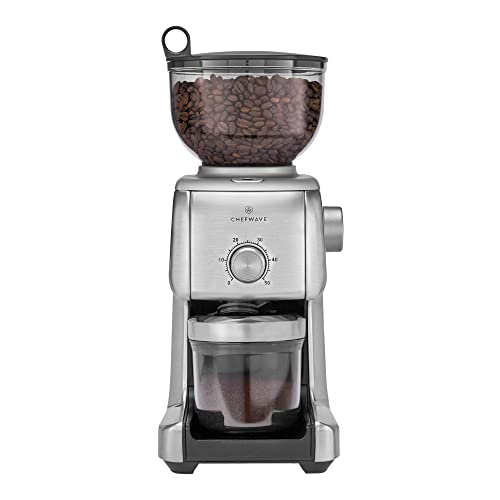 ChefWave Conical Burr Coffee Grinder 16 Grind Settings Electric