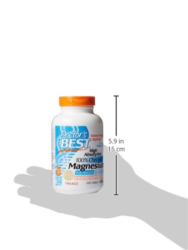 DOCTOR’S BEST HIGH ABSORPTION MAGNESIUM ELEMENTAL, 240 COUNT