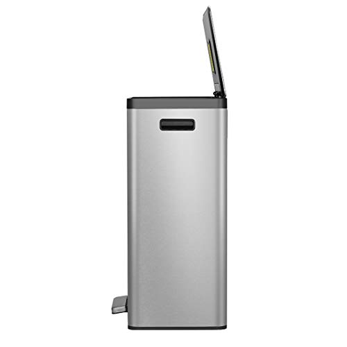 EKO EcoCasa II 45 Liter / 11. 8 Gallon Rectangular Kitchen Step Trash