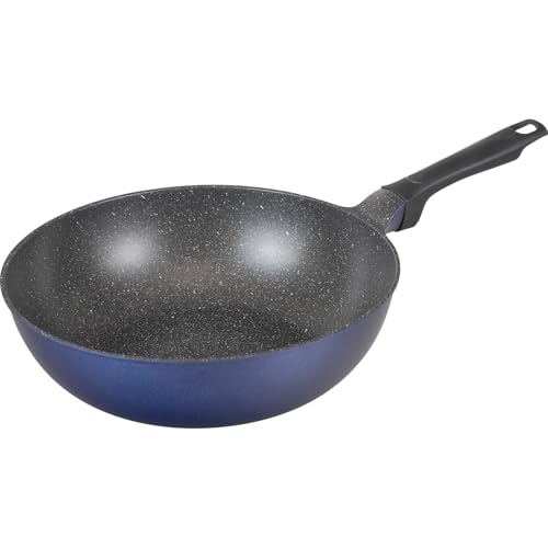 和平フレイズ 軽い 軽量 大きい 深型 フライパン 炒め鍋 28cm 青 ブルー IH対応 ガスコンロ PFOAフリー ウルトライト RB-3276