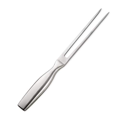 GuDoQi 2 Pack Carving Fork Stainless Steel Meat Fork 10 Inch Barbecue Fork Anti-Slip Long Handle Cooking Tool Utensil Set for Pork Turkey Chicken Beef