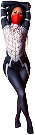 Cosplay Life Silk Venom Symbiote Cosplay Costume Lycra Fabric Bodysuit Superhero Halloween Zentai Suit