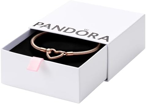 Amazon.com: PANDORA-Sparkling Infinity Heart Clasp Snake Chain