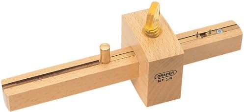 EXPERT CARPENTERS MARKING AND MORTICE GAUGE - Expert Quality, made from beechwood with hardened spurs and brass slide. Display packed. by NEW DRPTS