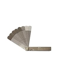 Ryno's Tool Time Medidor de sensación Set de medidor de tacto Calibres de tacto Herramienta de hueco de bujía Go No Go Bujía, herramienta de ajuste de válvula. Tamaños que van desde .004 .006" a .025 .027" .102 .5.984 in a .635 .26.969 in