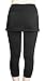 Cocoship Women's UPF 50+ Skirted Swim Capris Multipurpose Sport Leggings(FBA)