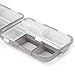 Shuxy Portable Travel Organizer Prescription & Medication Reminder Pill Box Pocket Pill Box Dispenser Jewelry Screws Container,10 Compartments, Translucent Black