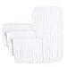 PPOGOO Baby Muslin Washcloths Natural Purified Cotton Baby Wipes Soft Newborn Baby Face Towel (white2)
