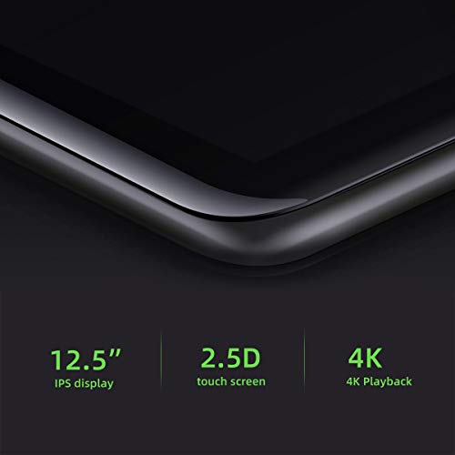 12.5" Dual Screen Android Car Headrest TV Monitor Video Players, IPS Touch Screen 4K Crystal, Support WiFi/Wireless Display/Airplay/Miracast/HDMI in/Bluetooth/FM/USB/SD Card - Thumbnail 3
