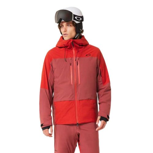 Oakley Mens Canopy Pro Insulated Jacket, Flame Red/Rosewood, XX-Large