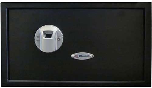 Wilson Safe Hotel Dorm and Patient Safe, Fingerprint Lock, 20"W x 14-11/16"D x 10-3/4"H, Black