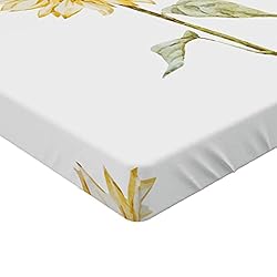 Ambesonne Sunflower Fitted Sheet Set, Sunflowers