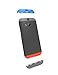 HTC Double Dip Case for HTC One (M8) - Retail Packaging - Grey/Smoke Grey/Orange