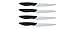 Kai Pure Komachi 9 Piece Block Set with Bonus 4 Piece Steak Knife Set, Multicolor