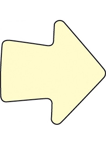 Caledonia Signs 58670 Photo luminescent Anti-slip Arrows, 75 mm x 75 mm (Pack of 20)