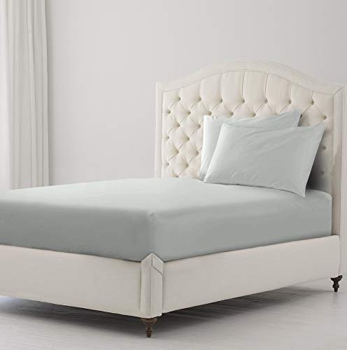 clicktostyle 100% Brushed Cotton Flanelette Flanel Extra Deep Fitted Sheets 16"/40cm Depth Pillow Cases Sold Separately (Grey, Pair of Pillow Cases)