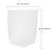 4 Gallon Trash Bags, Garbage Bags Waste Bin Strong Wastebasket Liners Bags for Kitchen Home Bedroom Bathroom Office-125 Counts (Clear White)