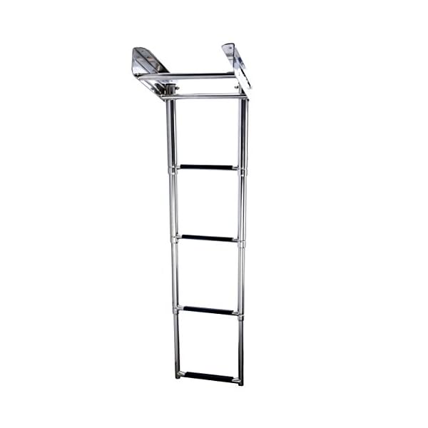 Amarine-made-4-step-Stainless-Steel-Under-Platform-Slide-Mount-Boat-Boarding-Telescoping-Ladder-FBA