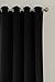 PDTXCLS MUDHEN Blackout Curtains-52 W X 84 L Inch,Set of 2 Panels Room Darkening Drapes,Grommet Top,Thermal Insulated,Toxic Free Energy Smart with Bonus Tie Back(Black)